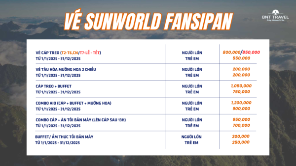 VÉ SUNWORLD FANSIPAN
